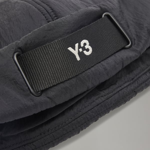 Zwart Y-3 Webbing Gevoerde Beanie