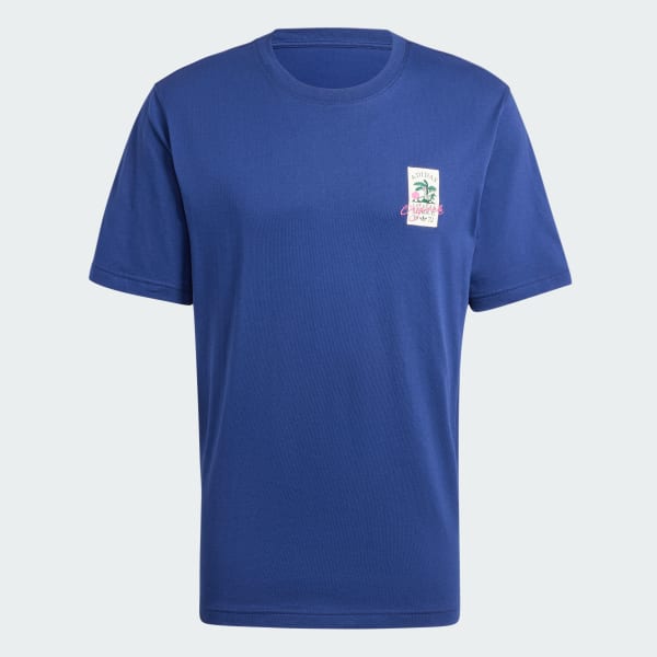 Azul Camiseta Originals Leisure League Badge