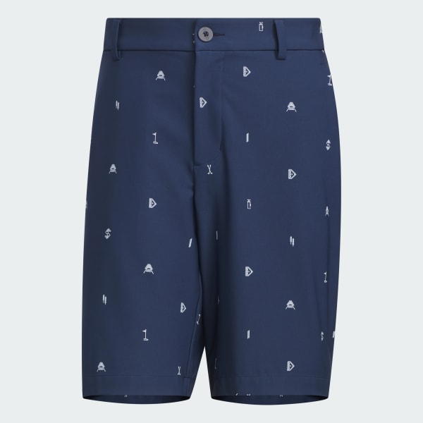 Blue MONOGRUM SHORTS