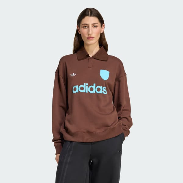Bruin Sweatshirt met Voetbal-Graphic