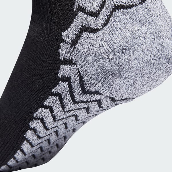 Svart adidas Football GRIP Knitted Crew Cushioned Performance Sokker
