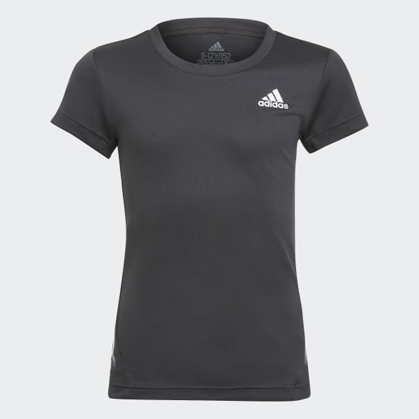 Svart AEROREADY 3-Stripes T-skjorte
