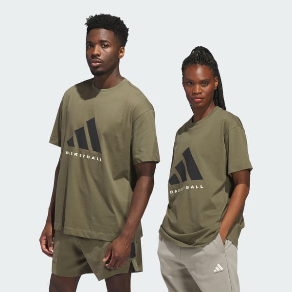 Verde Camiseta de baloncesto adidas