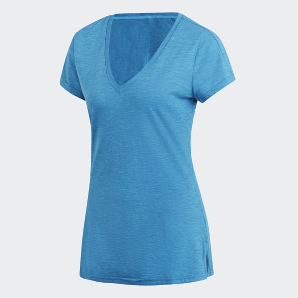 adidas ID Winners V Neck Tee Blue adidas Malaysia