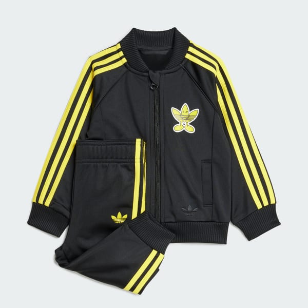 adidas Originals x Smiley World SST Trainingspak Kids - Zwart
