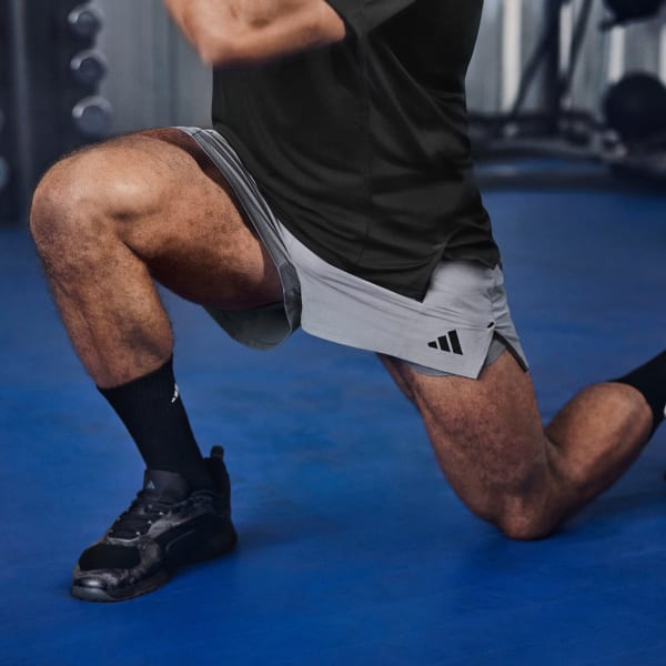 Gris Short d'entraînement D4T Pro Series Adistrong