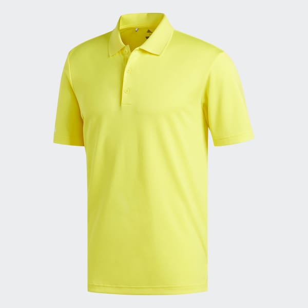 yellow adidas polo shirt