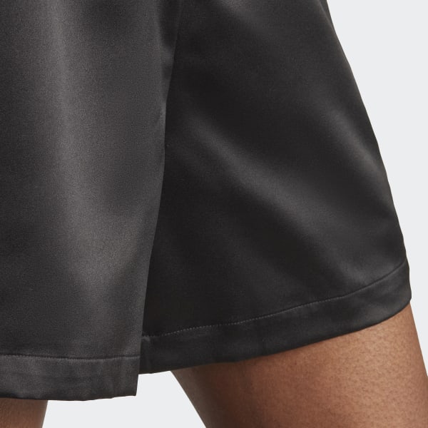 Clothing - Satin Shorts - Black | adidas South Africa