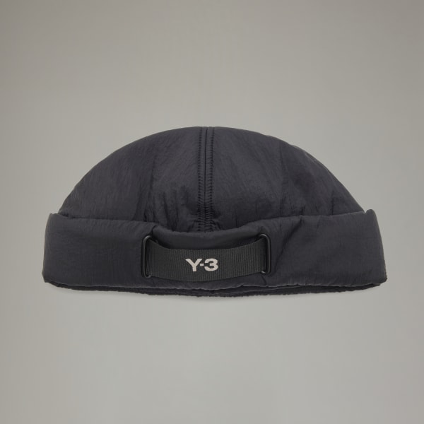 Zwart Y-3 Webbing Gevoerde Beanie