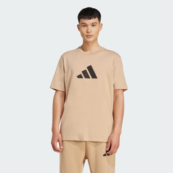 Brown Future Icons 3 Bar Logo Tee