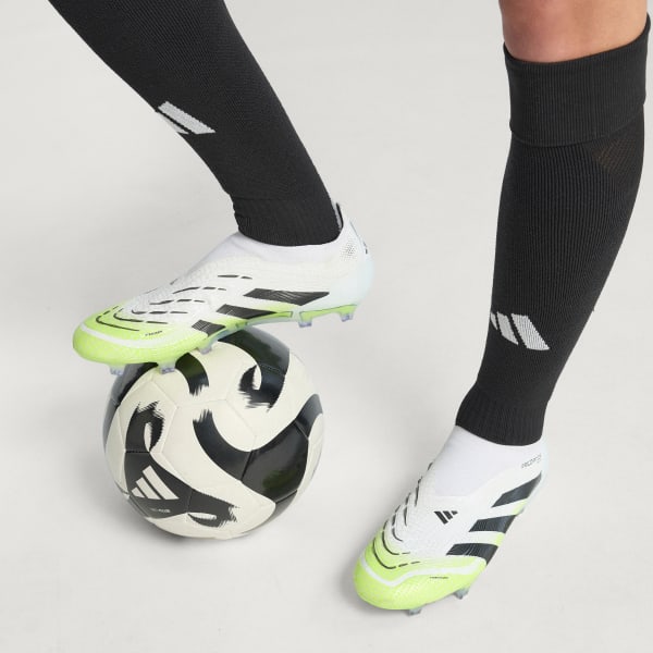 adidas Predator Elite Laceless Firm Ground Cleats - White