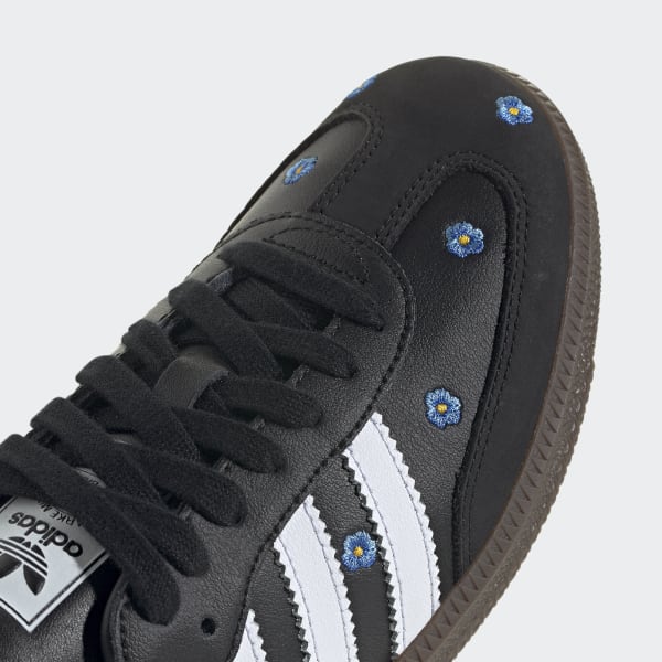 Adidas black floral shoes best sale