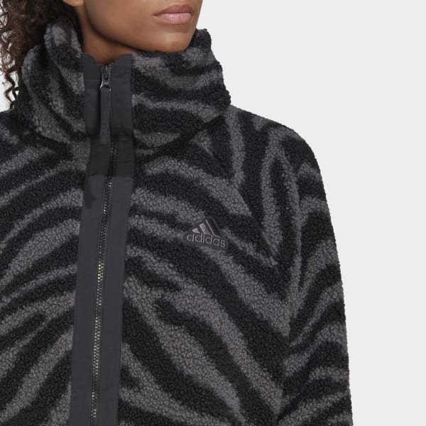 Multi Hyperglam Fleece Zebra Jacket DMQ43