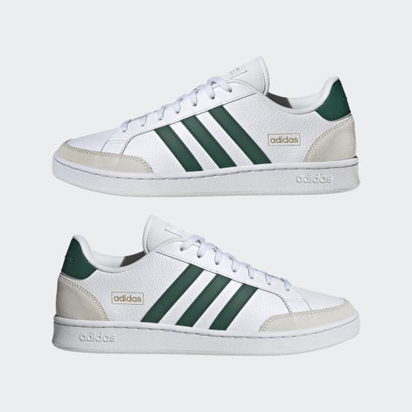 Zapatos adidas blancos con verde sale
