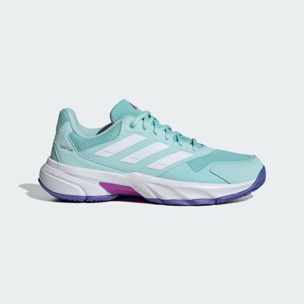 Turquoise Courtjam Control 3 Tennis Shoes