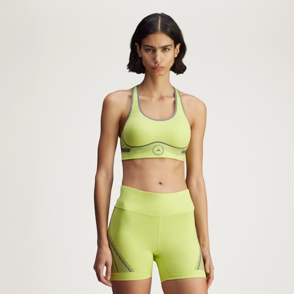 สีเขียว สปอร์ตบราซัพพอร์ตระดับสูง adidas by Stella McCartney TruePace