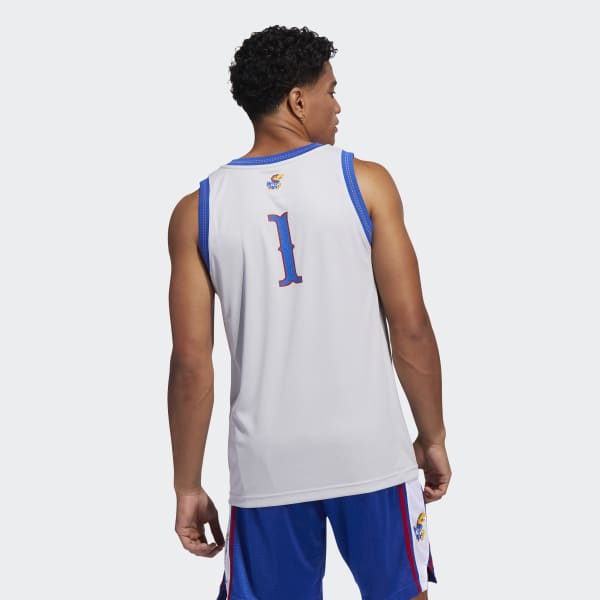 adidas Jayhawks Swingman Jersey - Grey, Men's Basketball