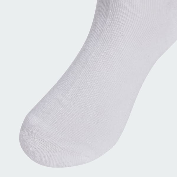 White Linear Kids Crew 3 Pairs Per Pack Socks