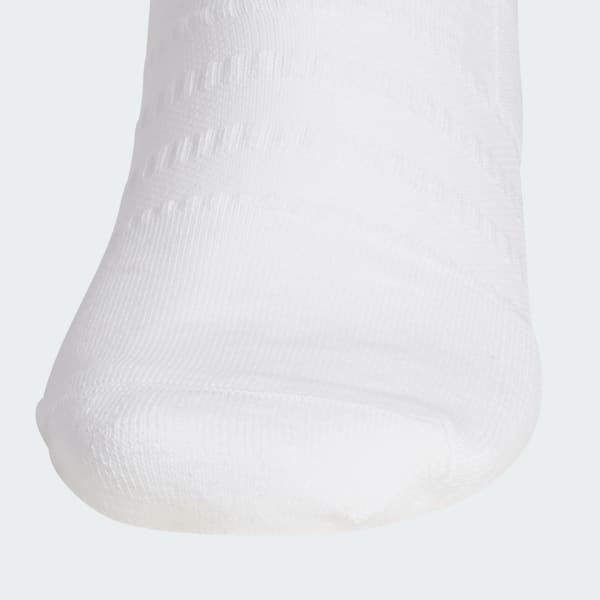 White 3-스트라이프 하프 크루 양말