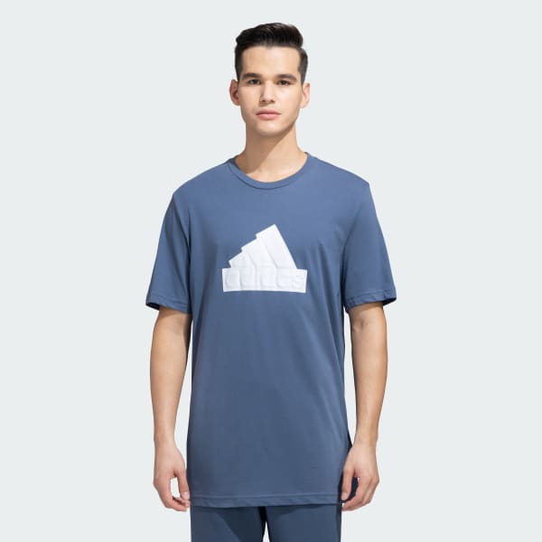 Blue FUTURE ICONS BADGE OF SPORT TEE