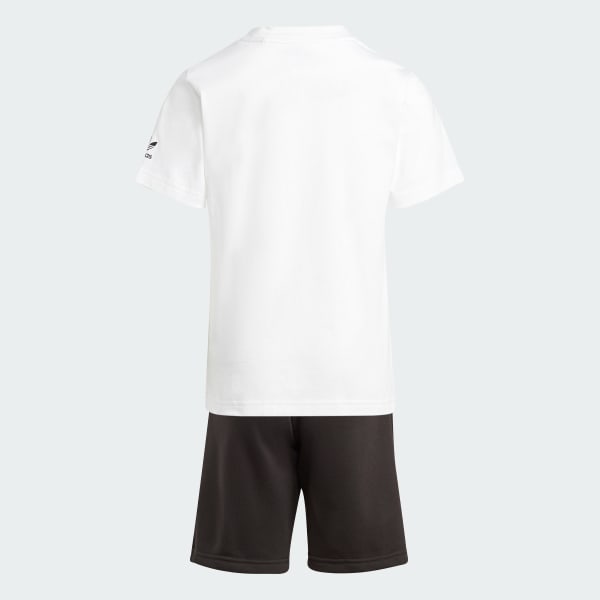 Conjunto Shorts y Polera Estampado Blanco adidas adidas Chile