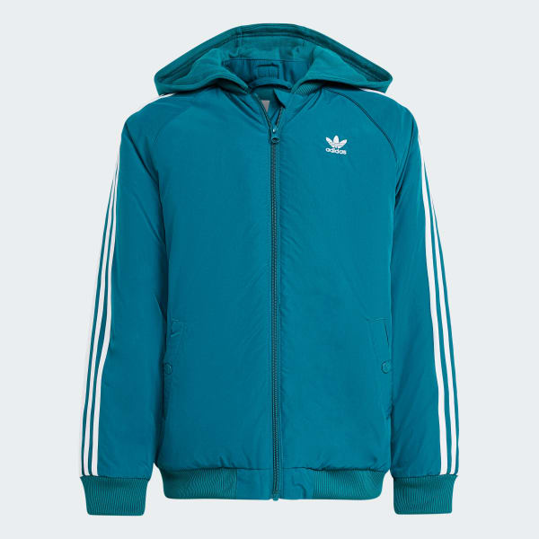 Adidas hooded bomber jacket junior clearance