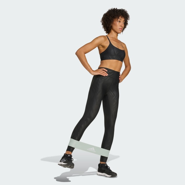 Preto Leggings Compridas Optime AOP