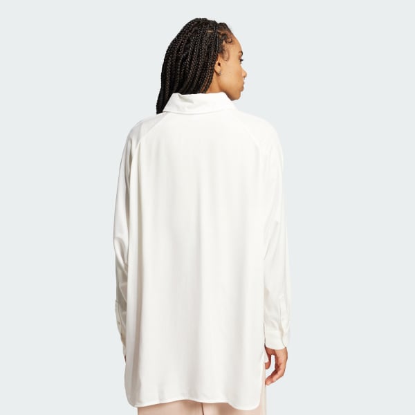 White Premium Essentials Long Sleeve Shirt