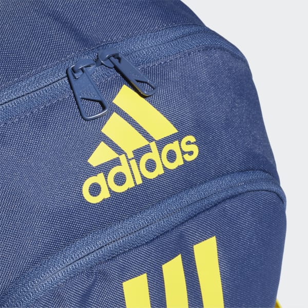 Blue and yellow adidas backpack on sale