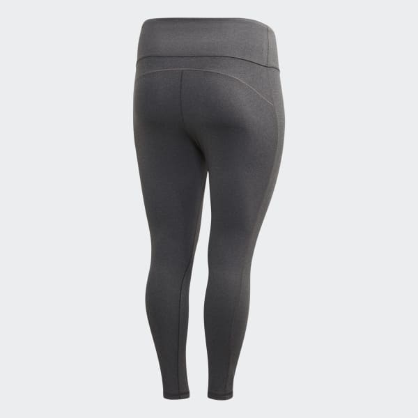 Szary Believe This Solid 7/8 Tights​​ (Plus Size)