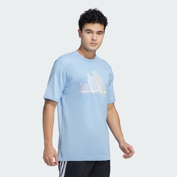 Blue M L ICE TEE
