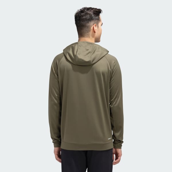 Green GYM+TRAINING SMALL LOGO HOODIE