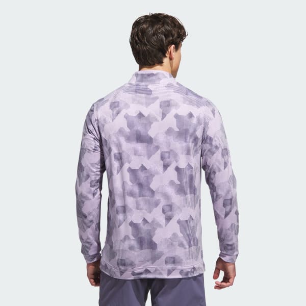 Purple Go-To Printed Quarter-Zip Sweatshirt