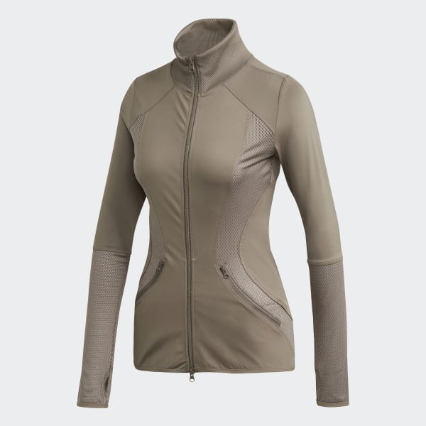 adidas Essentials Mid Layer Track Jacket Brown | adidas adidas by Stella McCartney ESSENTIALS MID LAYER TRACK TOP