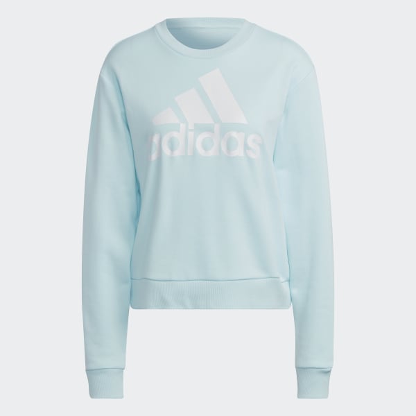 Sweatshirt com capuz adidas Essentials Loose-Cut 3S Full Zip azul