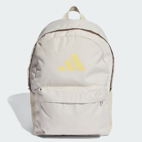 Beige Mochila Classic 3 Barras Logo
