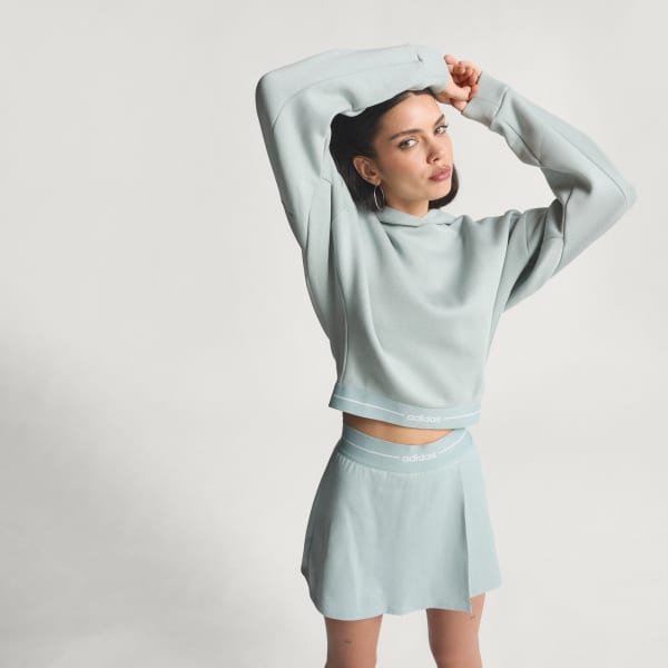 Gron Hyperglam Hoodie i crop-modell