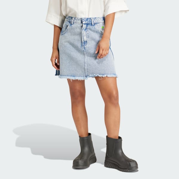 Multicolor KSENIASCHNAIDER Frayed Denim Skirt
