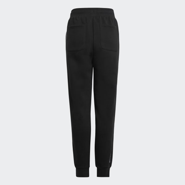 adidas Originals adicolor locked up logo track pants in black