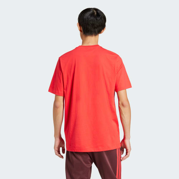 Vermelho Camiseta Estampada House of Tiro Linear