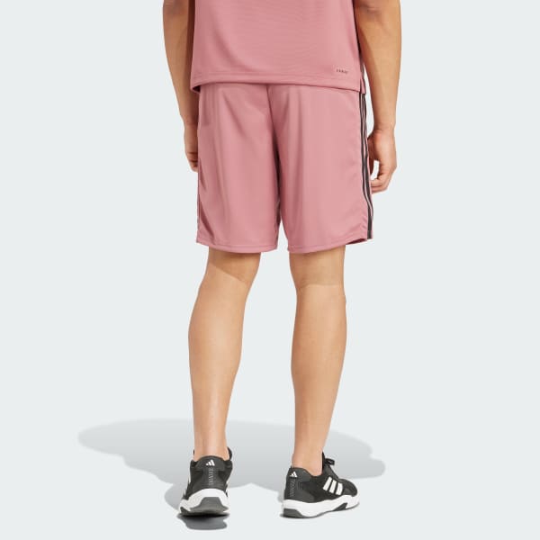 Rosa Shorts de Entrenamiento Train Essentials Piqué 3 Rayas
