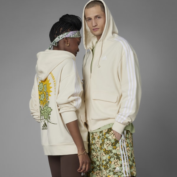adidas Grow Positivity Full Zip Hoodie Gender Neutral White