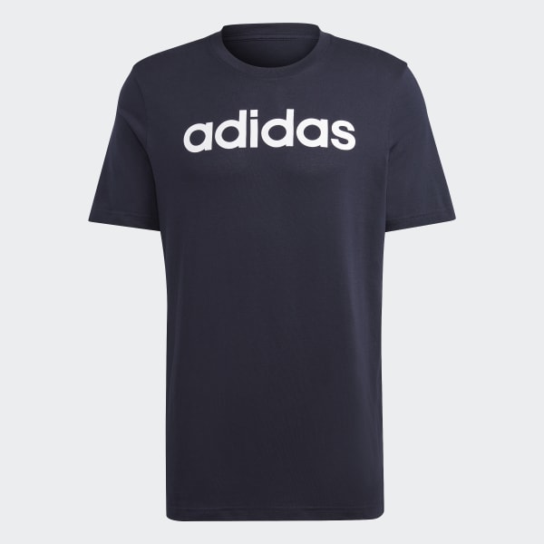 Adidas essentials linear tee on sale