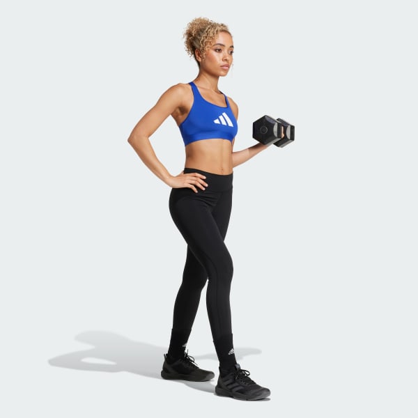 Azul Top Deportivo Powerreact Big Logo Estampado