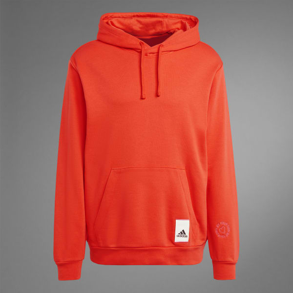 Bright red clearance adidas hoodie