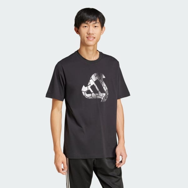 สีดำ เสื้อยืดพิมพ์ลาย House of Tiro