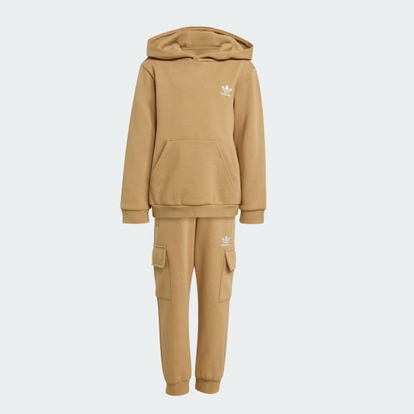 Braun Kids Cargo Hoodie-Set