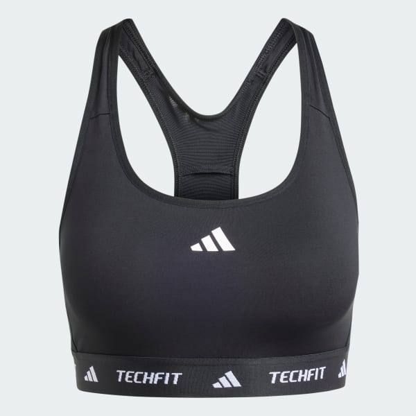 Black TECHFIT Medium-Support Bra
