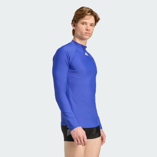 Azul Rashguard Manga Longa