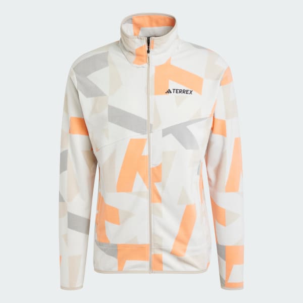 Grey Terrex Multi Printed Full-Zip Fleece Jacket